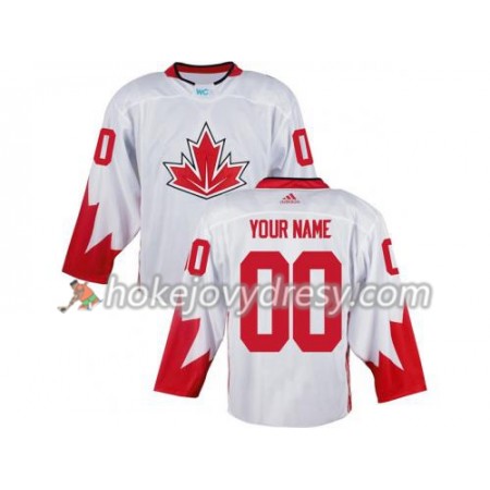 Pánské Hokejový Dres Kanada Personalizované Světový pohár v ledním hokeji 2016 Bílá